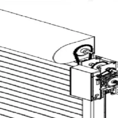 Motor lateral para cortina