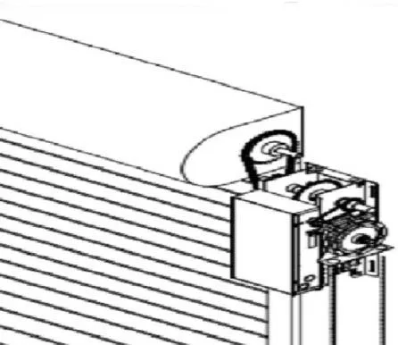 Motor lateral para cortina
